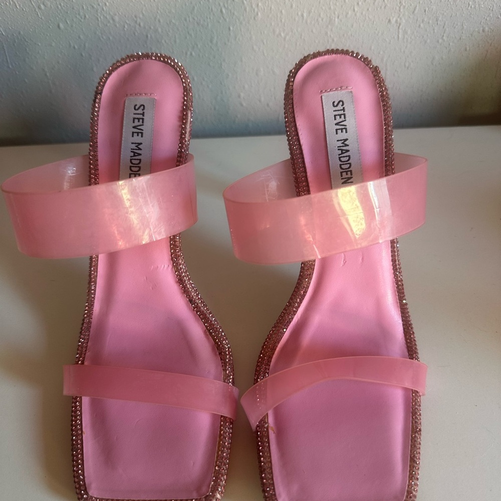 Pink Rhinestone Heels